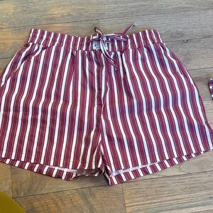 Tribe Kelley Burgundy and White Women's Shorts